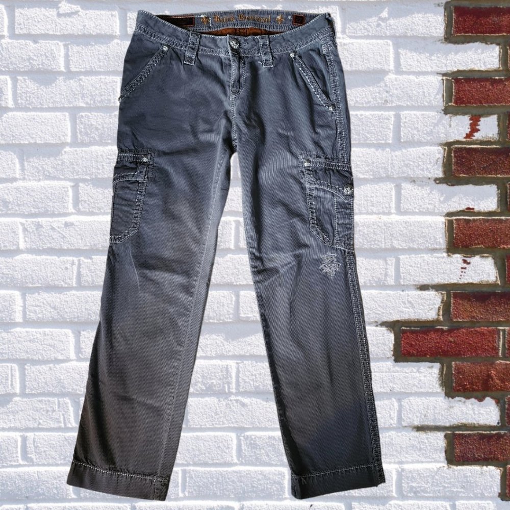 Womans ROCK REVIVAL "by BUCKLE" Gray Denim Size 27(4)
